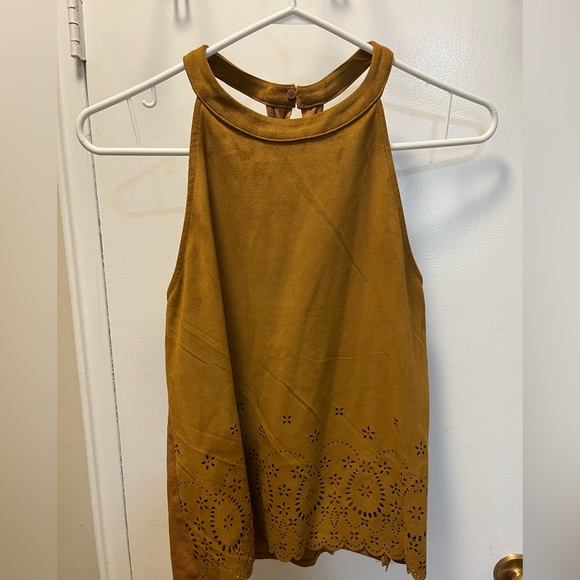 Zara Faux Suede Tank Top - Picture 3 of 4